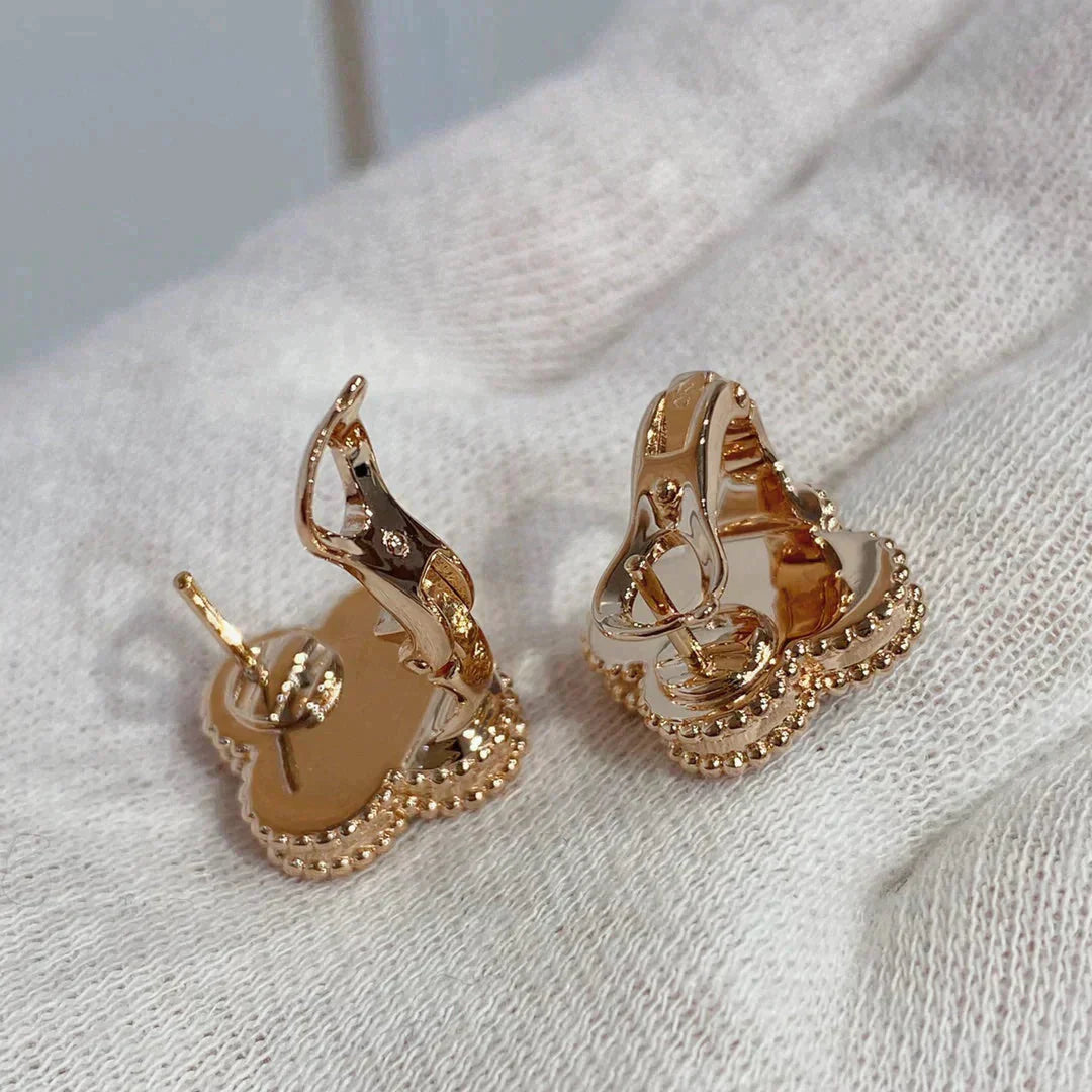 ¡®Glow Jewelry¡¯CLOVER MEDIUM 1 MOTIFS CARNELIAN DIAMOND earrings