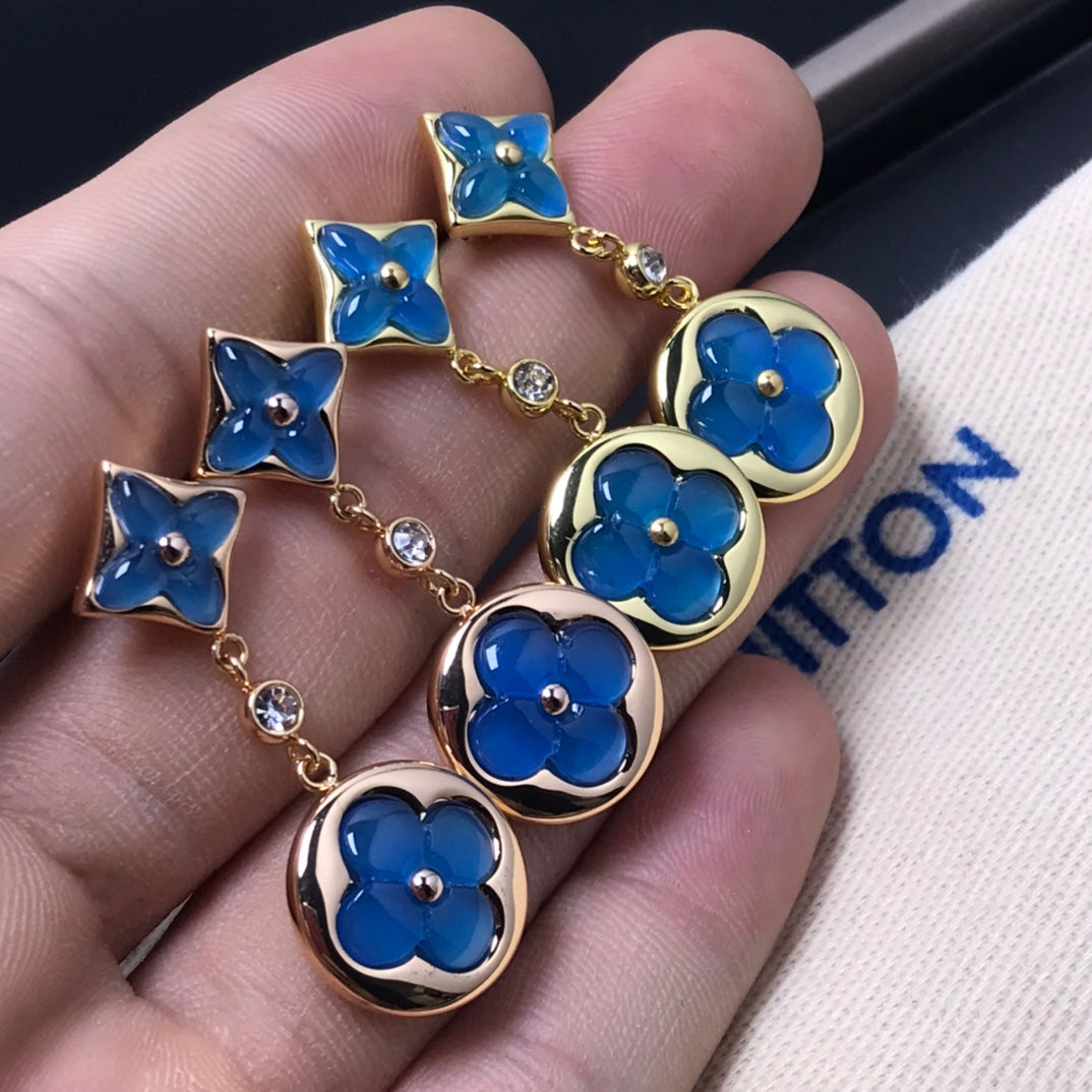 ¡®Glow Jewelry¡¯STAR AND SUN AGATE DIAMOND EARRINGS