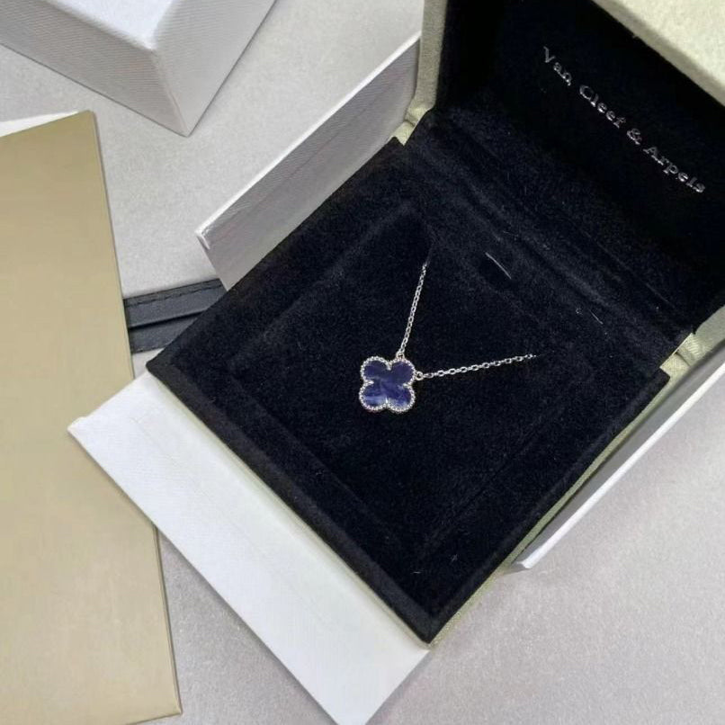 ¡®Glow Jewelry¡¯CLOVER 15MM PIETERSITE NECKLACE SILVER