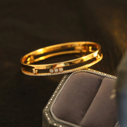 [Glow Jewelry]Move Romane Diamond Bangle Bracelet