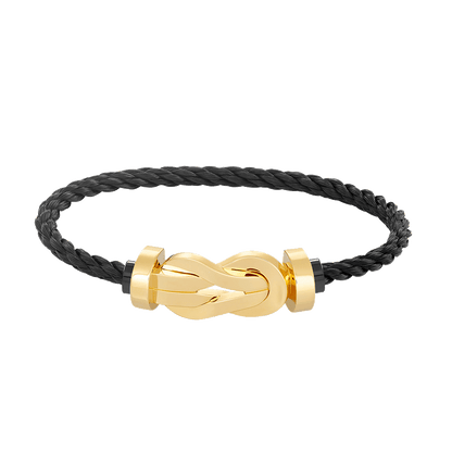 [Glow Jewelry]CHANCE LARGE 8 FIGURE BUCKLE NO DIAMOND BRACELET GOLD