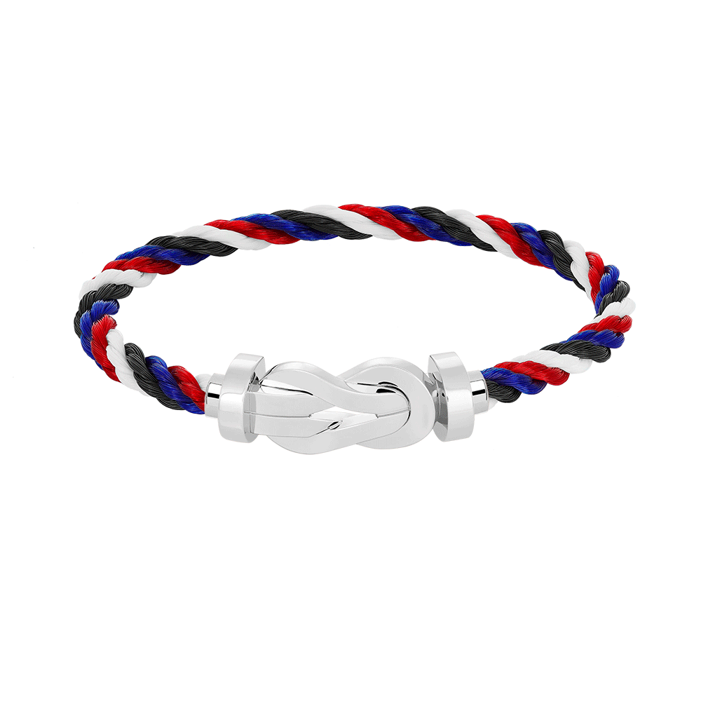 ¡®Glow Jewelry¡¯CHANCE LARGE 8 FIGURE BUCKLE NO DIAMOND BRACELET SILVER