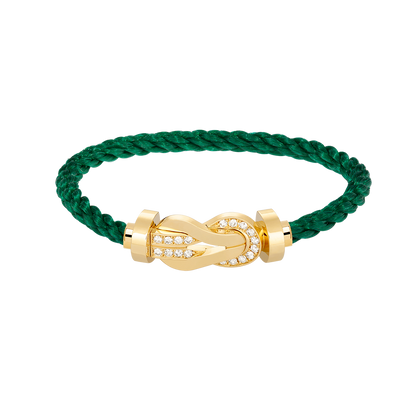¡®Glow Jewelry¡¯CHANCE LARGE 8 FIGURE BUCKLE HALF DIAMOND BRACELET GOLD
