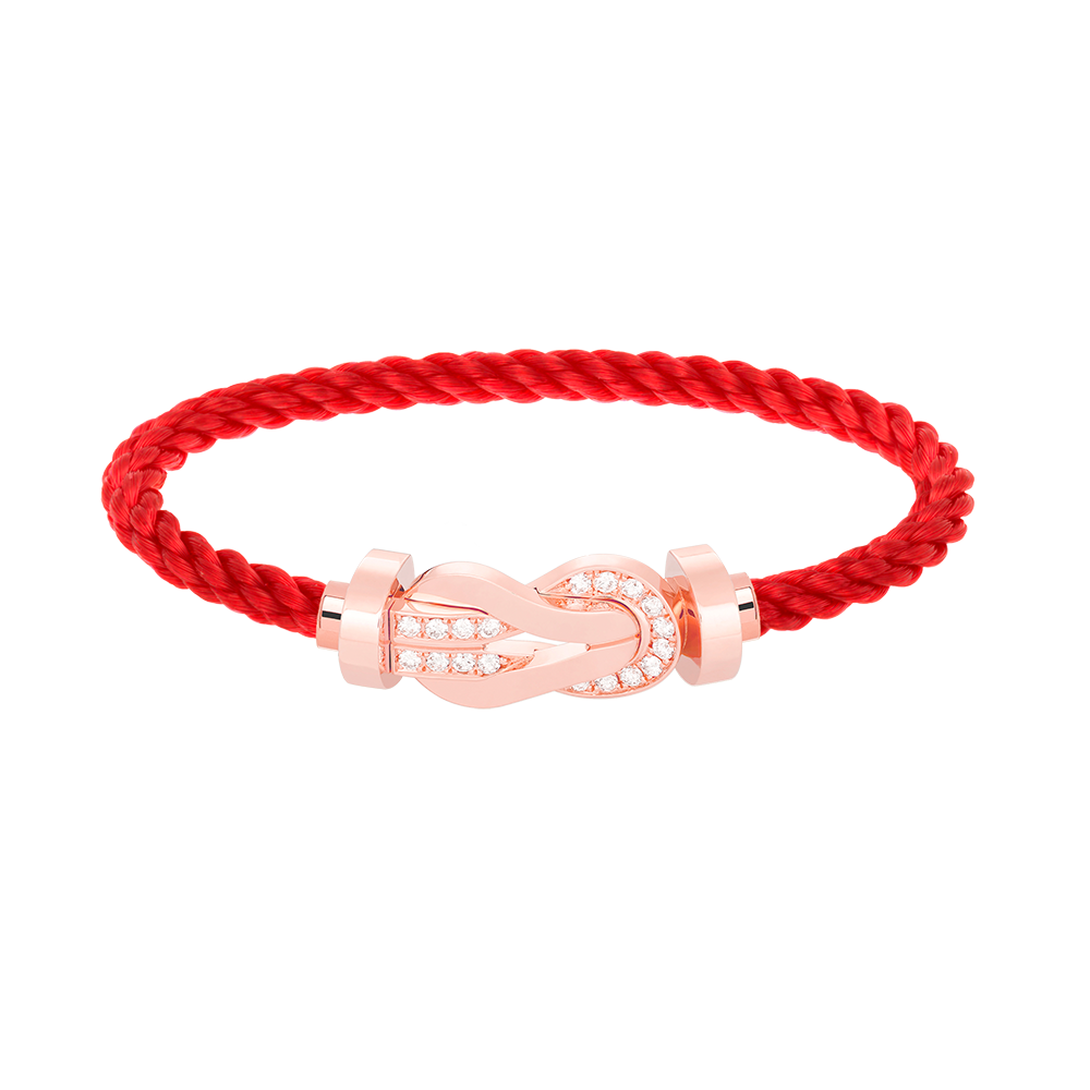 ¡®Glow Jewelry¡¯CHANCE LARGE 8 FIGURE BUCKLE HALF DIAMOND BRACELET ROSE GOLD