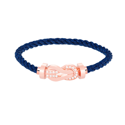 ¡®Glow Jewelry¡¯CHANCE LARGE 8 FIGURE BUCKLE HALF DIAMOND BRACELET ROSE GOLD