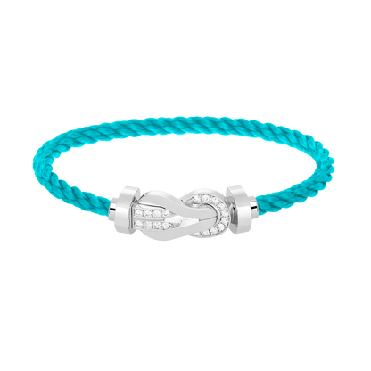 ¡®Glow Jewelry¡¯CHANCE LARGE 8 FIGURE BUCKLE HALF DIAMOND BRACELET SILVER