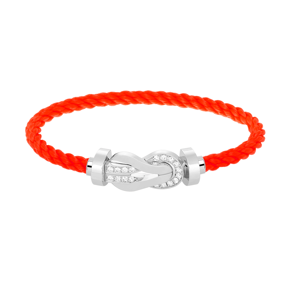¡®Glow Jewelry¡¯CHANCE LARGE 8 FIGURE BUCKLE HALF DIAMOND BRACELET SILVER