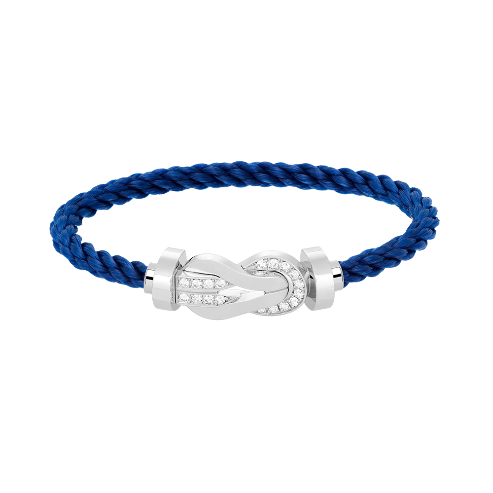 ¡®Glow Jewelry¡¯CHANCE LARGE 8 FIGURE BUCKLE HALF DIAMOND BRACELET SILVER