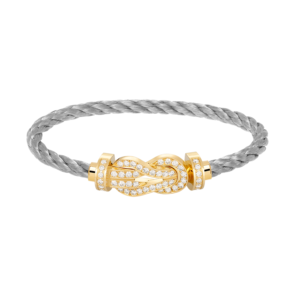 ¡®Glow Jewelry¡¯CHANCE LARGE 8 FIGURE BUCKLE FULLDIAMOND BRACELET GOLD