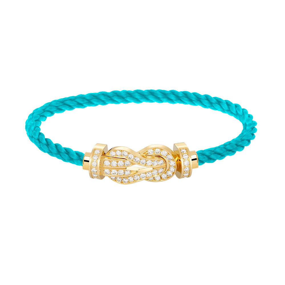 [Glow Jewelry]CHANCE LARGE 8 FIGURE BUCKLE FULLDIAMOND BRACELET GOLD