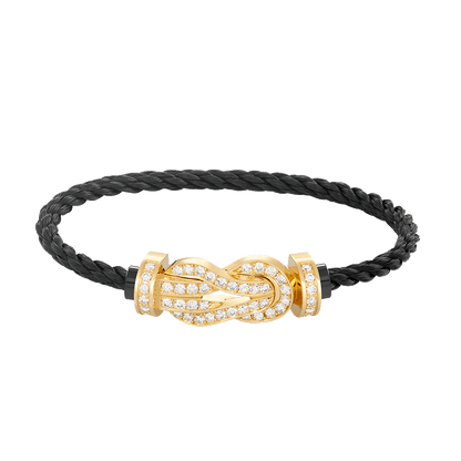 ¡®Glow Jewelry¡¯CHANCE LARGE 8 FIGURE BUCKLE FULLDIAMOND BRACELET GOLD