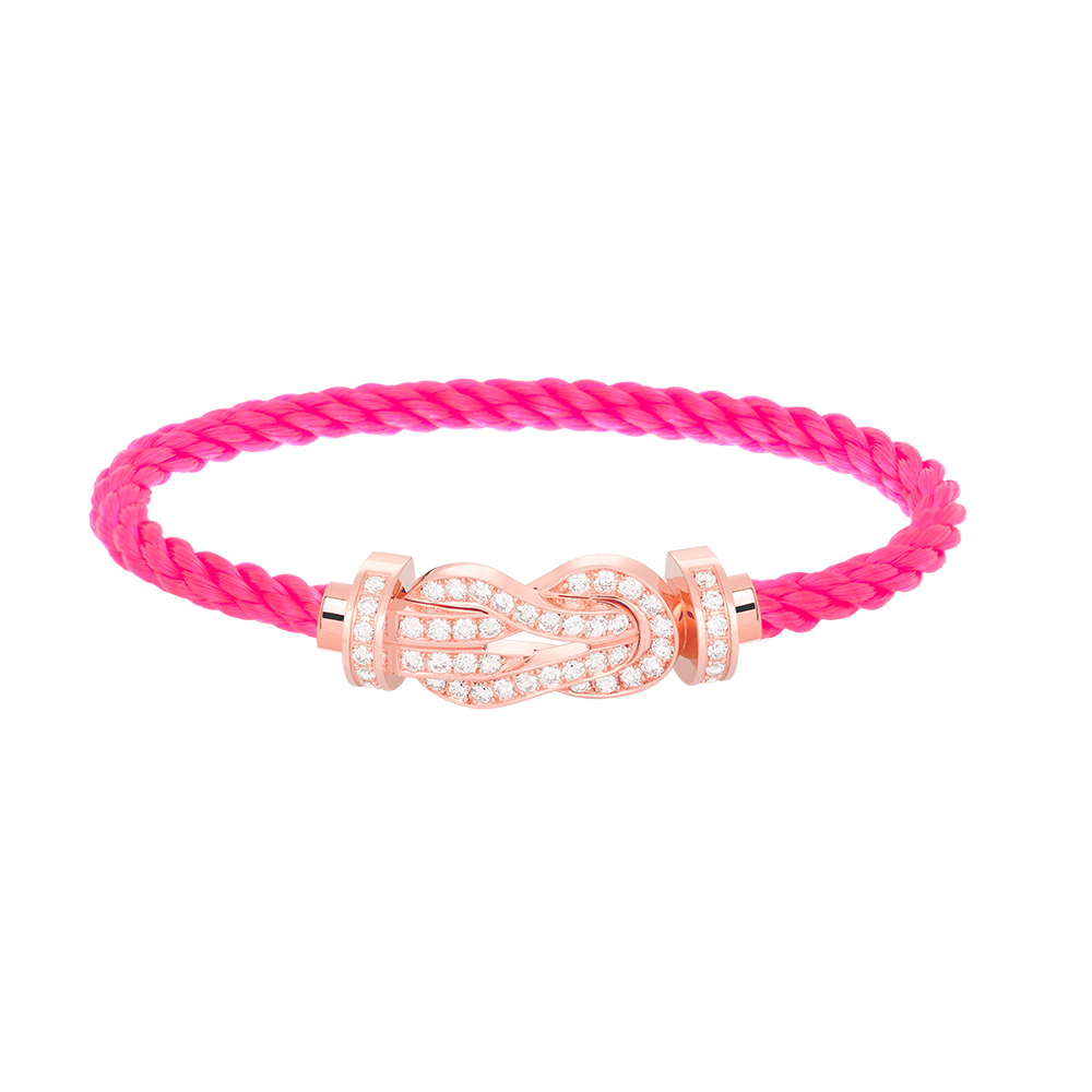 ¡®Glow Jewelry¡¯CHANCE LARGE 8 FIGURE BUCKLE FULL DIAMOND BRACELET ROSE GOLD