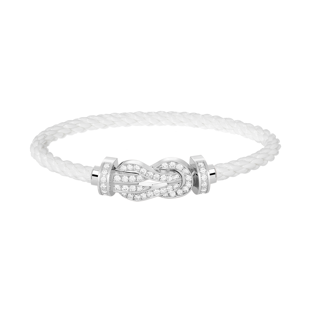 ¡®Glow Jewelry¡¯CHANCE LARGE 8 FIGURE BUCKLE FULL DIAMOND BRACELET SILVER