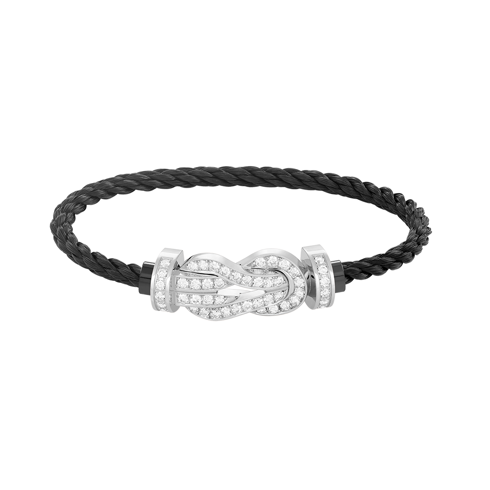 ¡®Glow Jewelry¡¯CHANCE LARGE 8 FIGURE BUCKLE FULL DIAMOND BRACELET SILVER