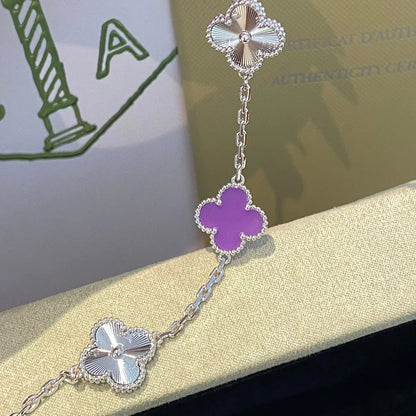 [Glow Jewelry] CLOVER 5 MOTIF VIOLET BRACELET COLLECTION