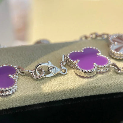 [Glow Jewelry]New  CLOVER 5 MOTIF VIOLET BRACELET COLLECTION
