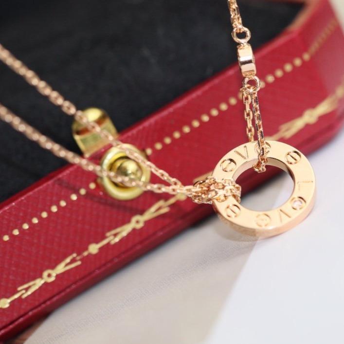 ¡®Glow Jewelry¡¯LOVE NECKLACE ADJUSTABLE ROSE GOLD 2 DIAMOND