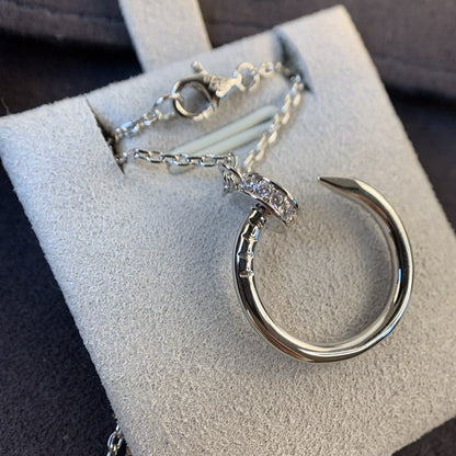 ¡®Glow Jewelry¡¯JUSTE NECKLACE SILVER DIAMONDS