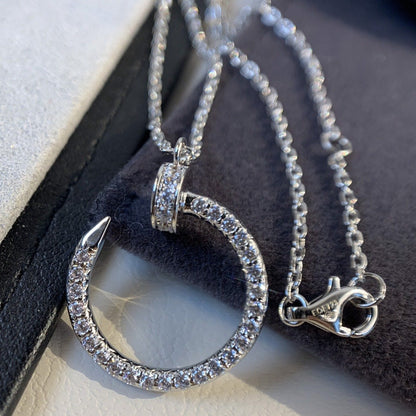 [Glow Jewelry]JUSTE NECKLACE SILVER DIAMONDS