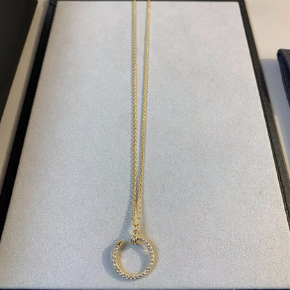 [Glow Jewelry]JUSTE NECKLACE GOLD DIAMONDS