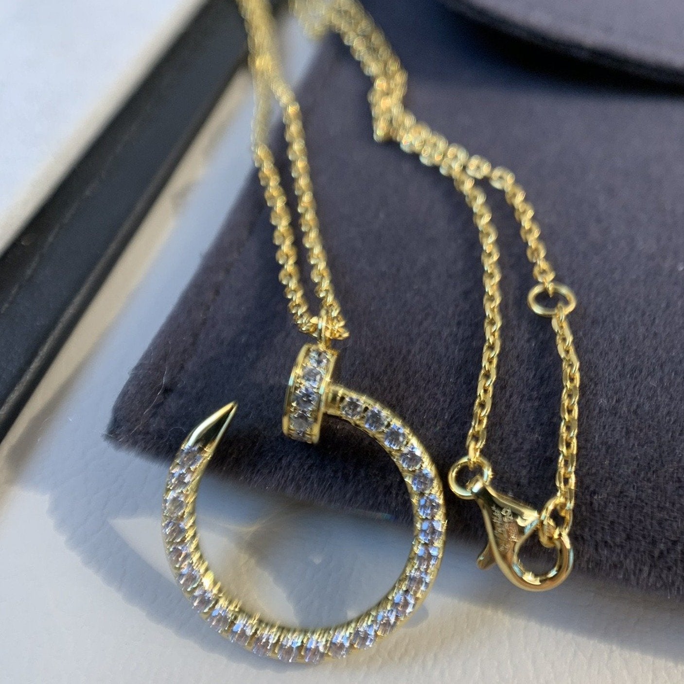 ¡®Glow Jewelry¡¯JUSTE NECKLACE GOLD DIAMONDS