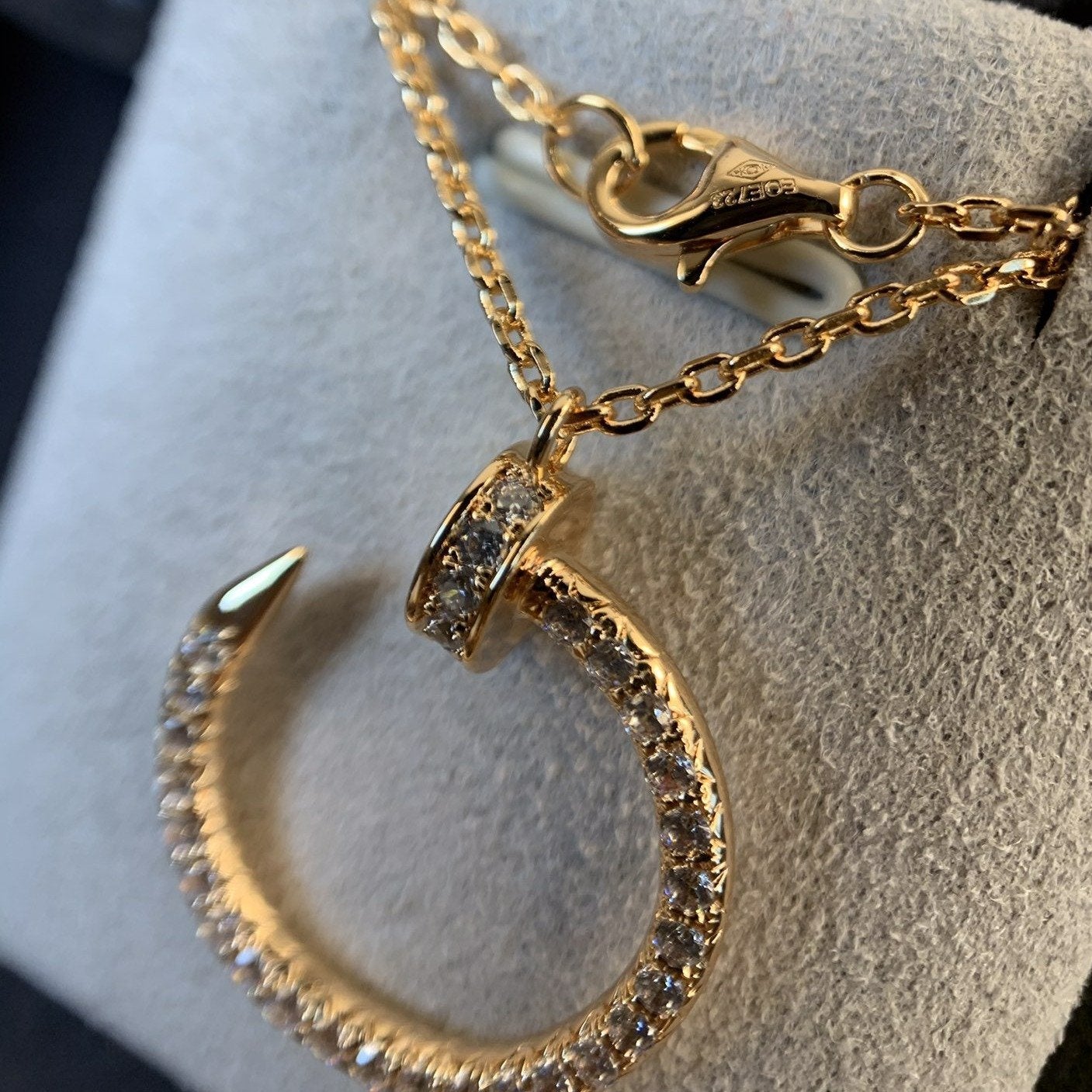¡®Glow Jewelry¡¯JUSTE NECKLACE PINK GOLD DIAMONDS