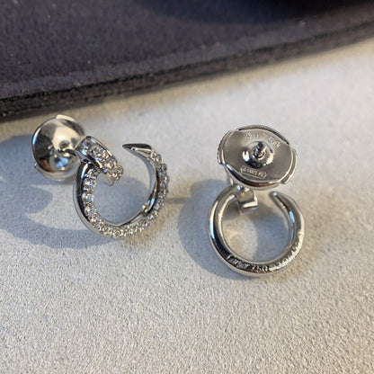 [Glow Jewelry]JUSTE EARRINGS SILVER DIAMONDS