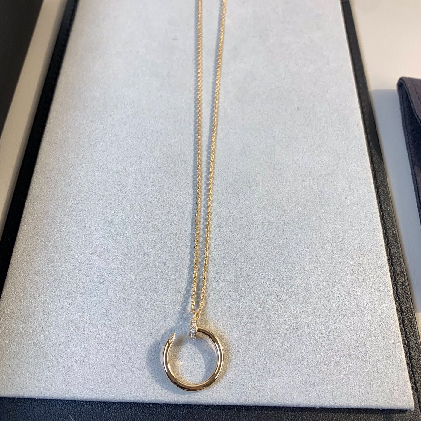 [Glow Jewelry]JUSTE NECKLACE PINK GOLD