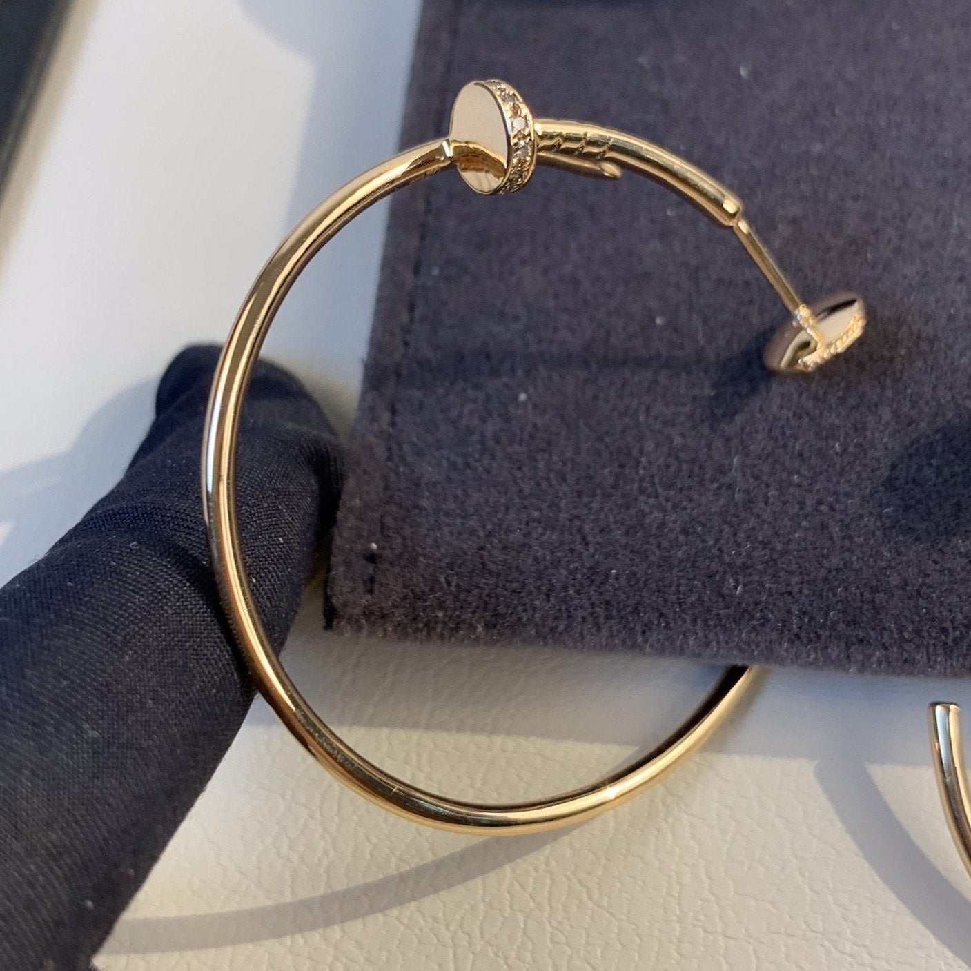 ¡®Glow Jewelry¡¯JUSTE EARRINGS GOLD DIAMONDS 1.8MM