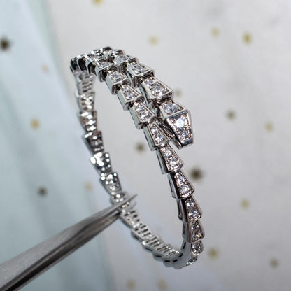 [Glow Jewelry]SERPENTI BRACELET 6MM SILVER DIAMOND