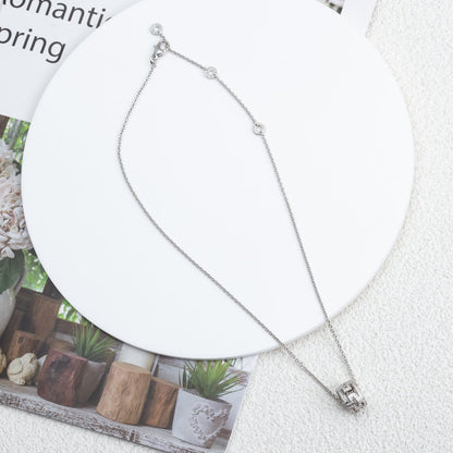 [Glow Jewelry]PARENTESI NECKLACE SILVER DIAMOND