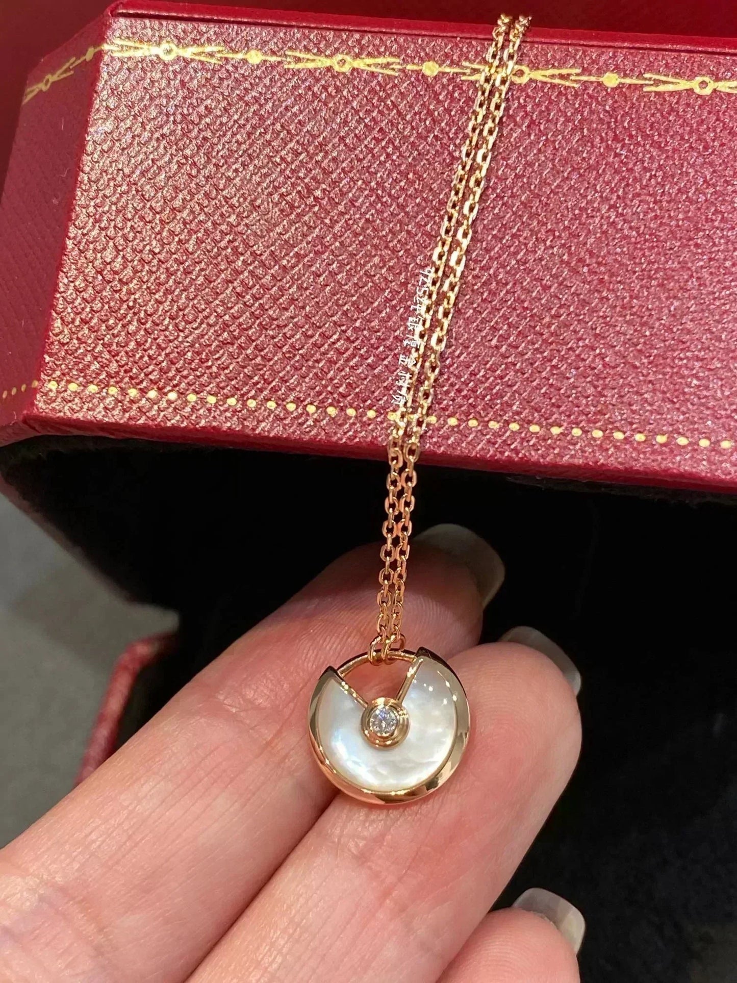 ¡®Glow Jewelry¡¯AMULETTE ROSE GOLD MOP NECKLACE