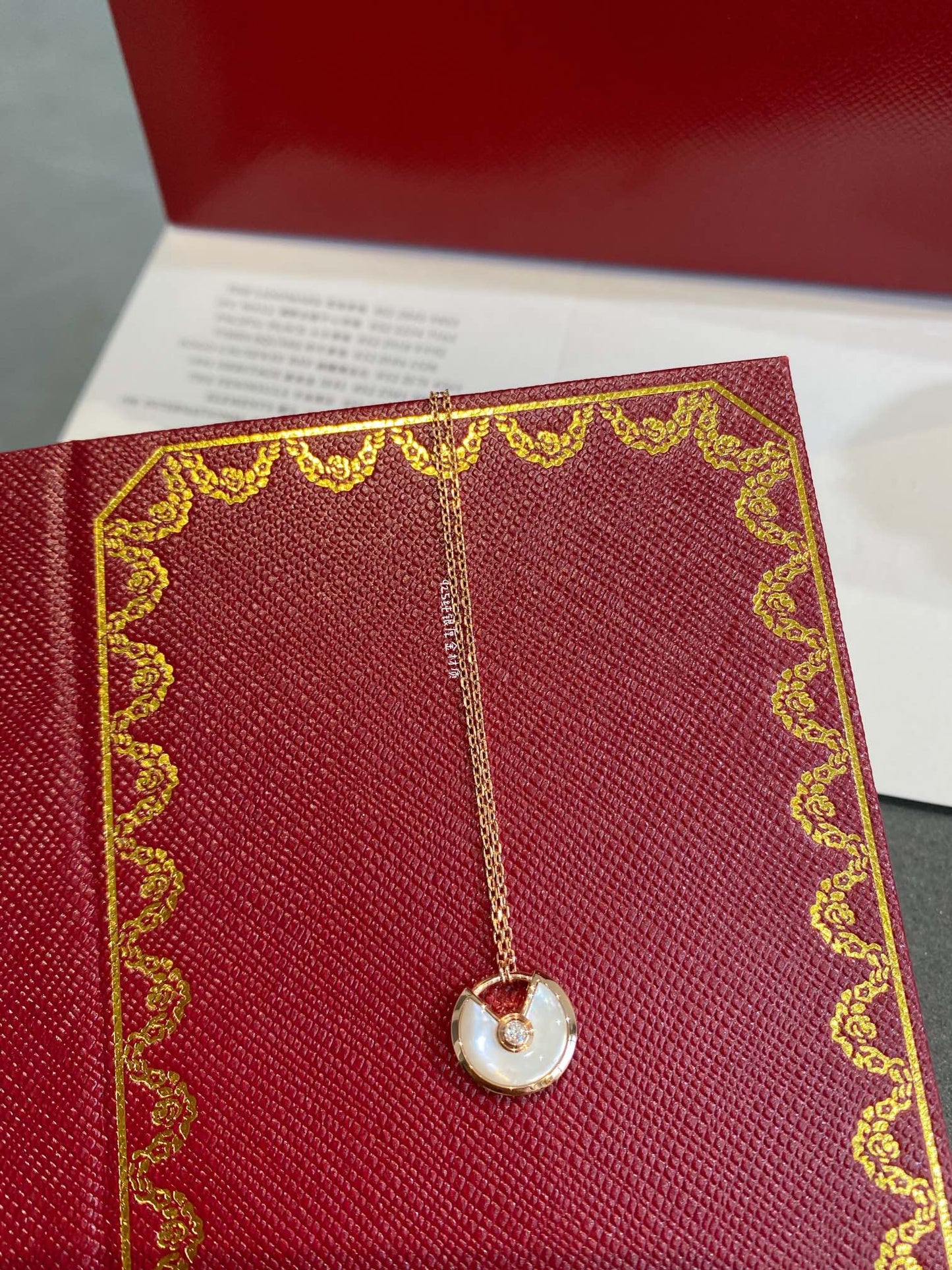 [Glow Jewelry]AMULETTE ROSE GOLD MOP NECKLACE