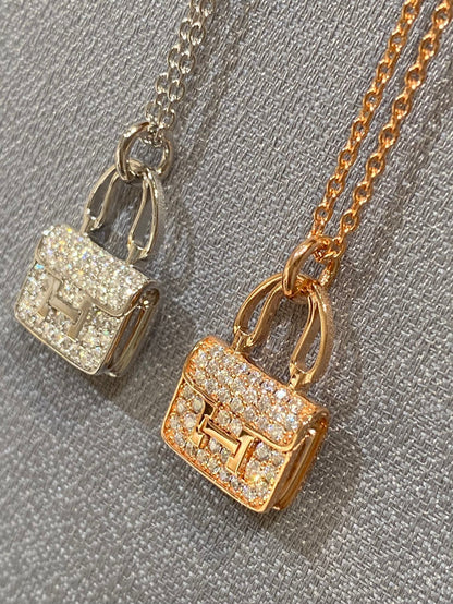 ¡®Glow Jewelry¡¯CONSTANCE PEDANT DIAMOND NECKLACE