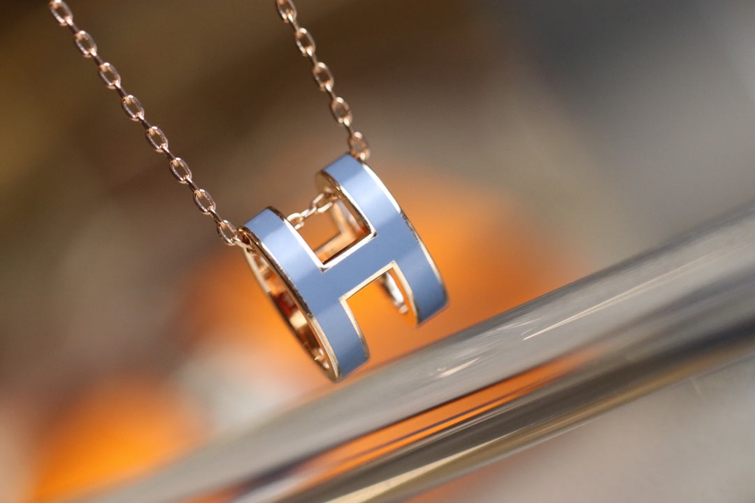 [Glow Jewelry]POP H PEDANT PINK GOLD