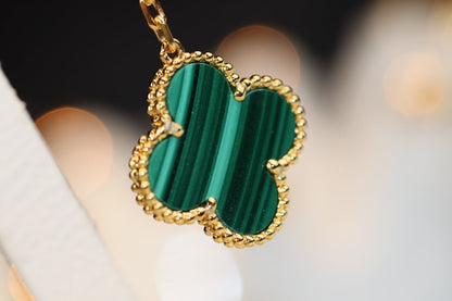 ¡®Glow Jewelry¡¯CLOVER EARRINGS GOLD MALACHITE DIAMOND 3 MOTIF
