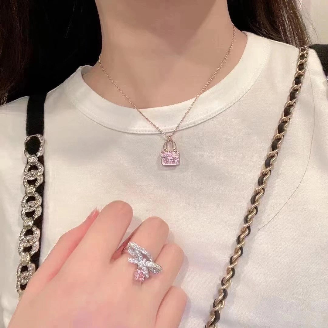 ¡®Glow Jewelry¡¯CONSTANCE PEDANT PURPLE DIAMOND NECKLACE
