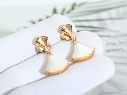 [Glow Jewelry]DREAM MOP PINK GOLD EARRINGS
