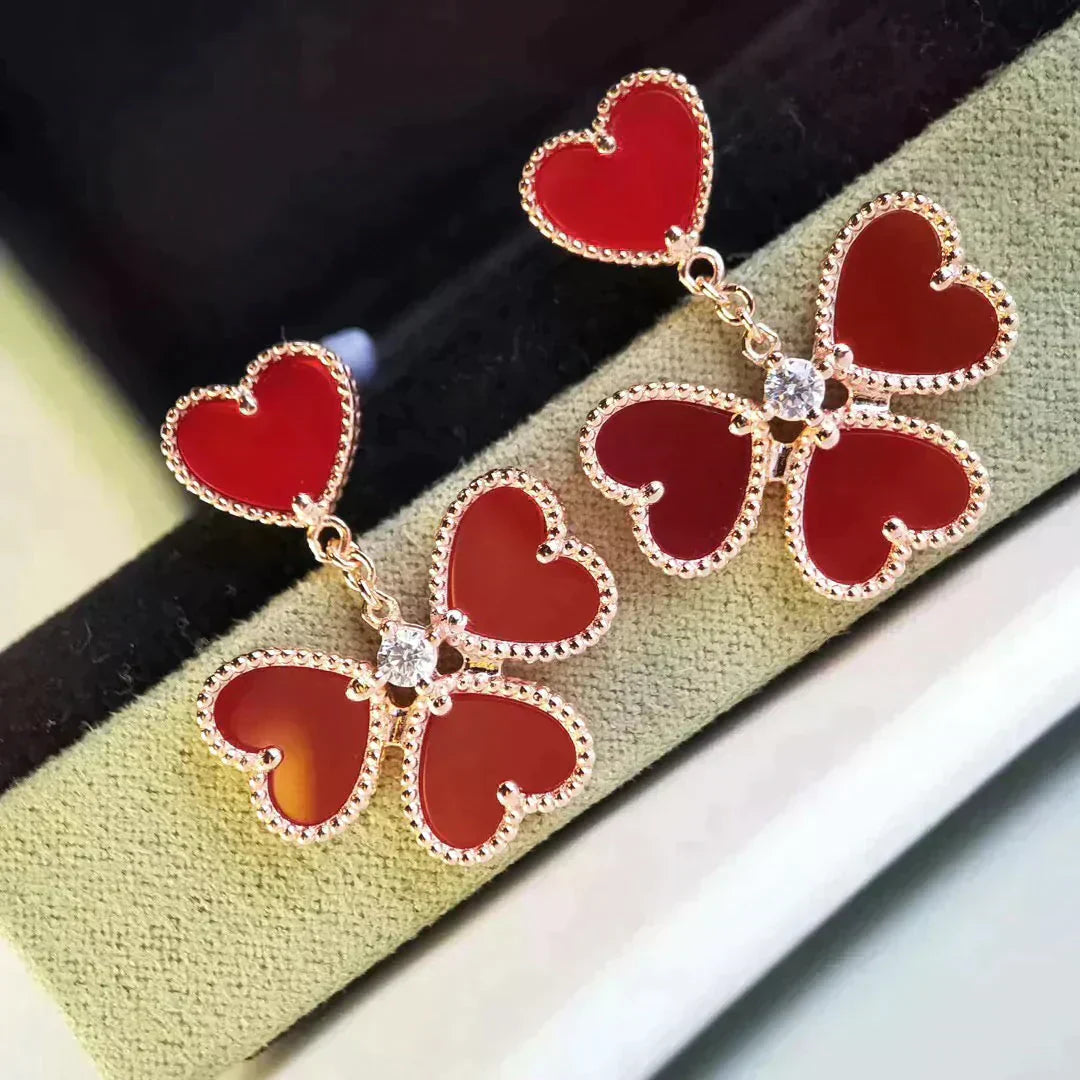 ¡®Glow Jewelry¡¯SWEET CLOVER CARNELIAN EARRINGS