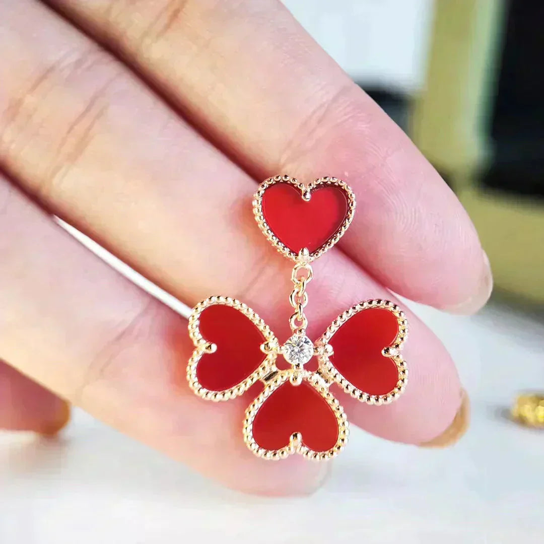 ¡®Glow Jewelry¡¯SWEET CLOVER CARNELIAN EARRINGS