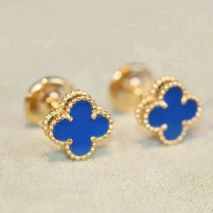 ¡®Glow Jewelry¡¯CLOVER MINI 9.5MM TURQUOISE EARRINGS