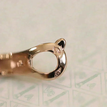[Glow Jewelry]CLOVER MEDIUM 1 MOTIFS FUll DIAMOND EARRINGS