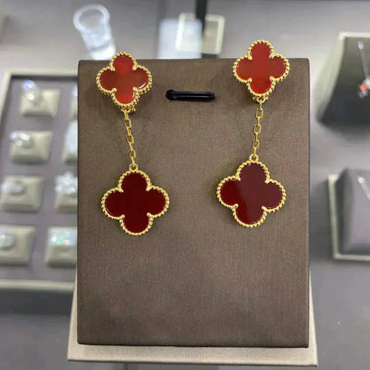 ¡®Glow Jewelry¡¯CLOVER 2 MOTIFS  EARRINGS (MULTIPLE CHOICESC