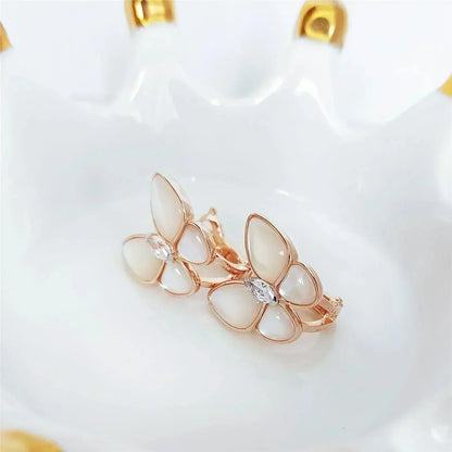 ¡®Glow Jewelry¡¯BUTTERFLY MOP DIAMOND EARRINGS