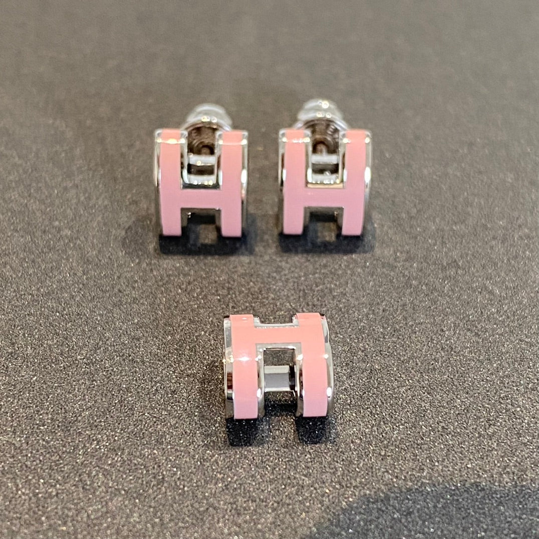¡®Glow Jewelry¡¯MINI POP H SILVER EARRINGS PINK