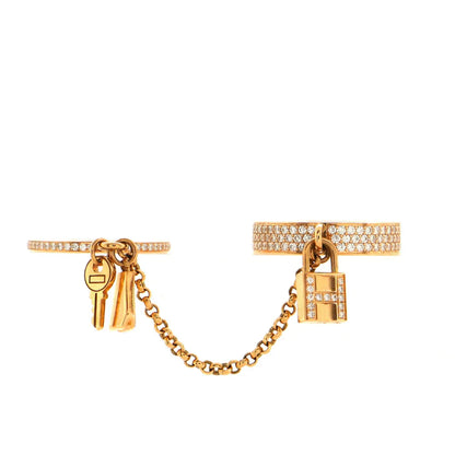 ¡®Glow Jewelry¡¯HM KELLY CLOCHETTE DOUBLE RING IN  WITH DIAMONDS