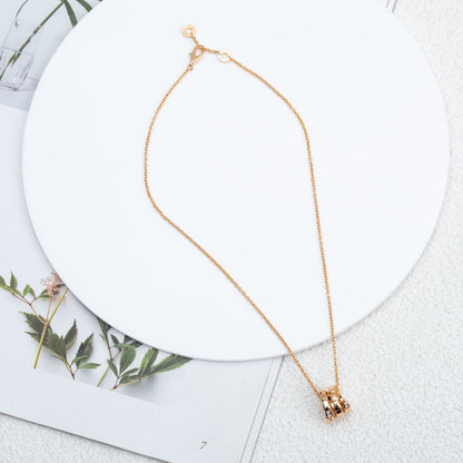 [Glow Jewelry]SERPENTI PINK GOLD NECKLACE DIAMOND