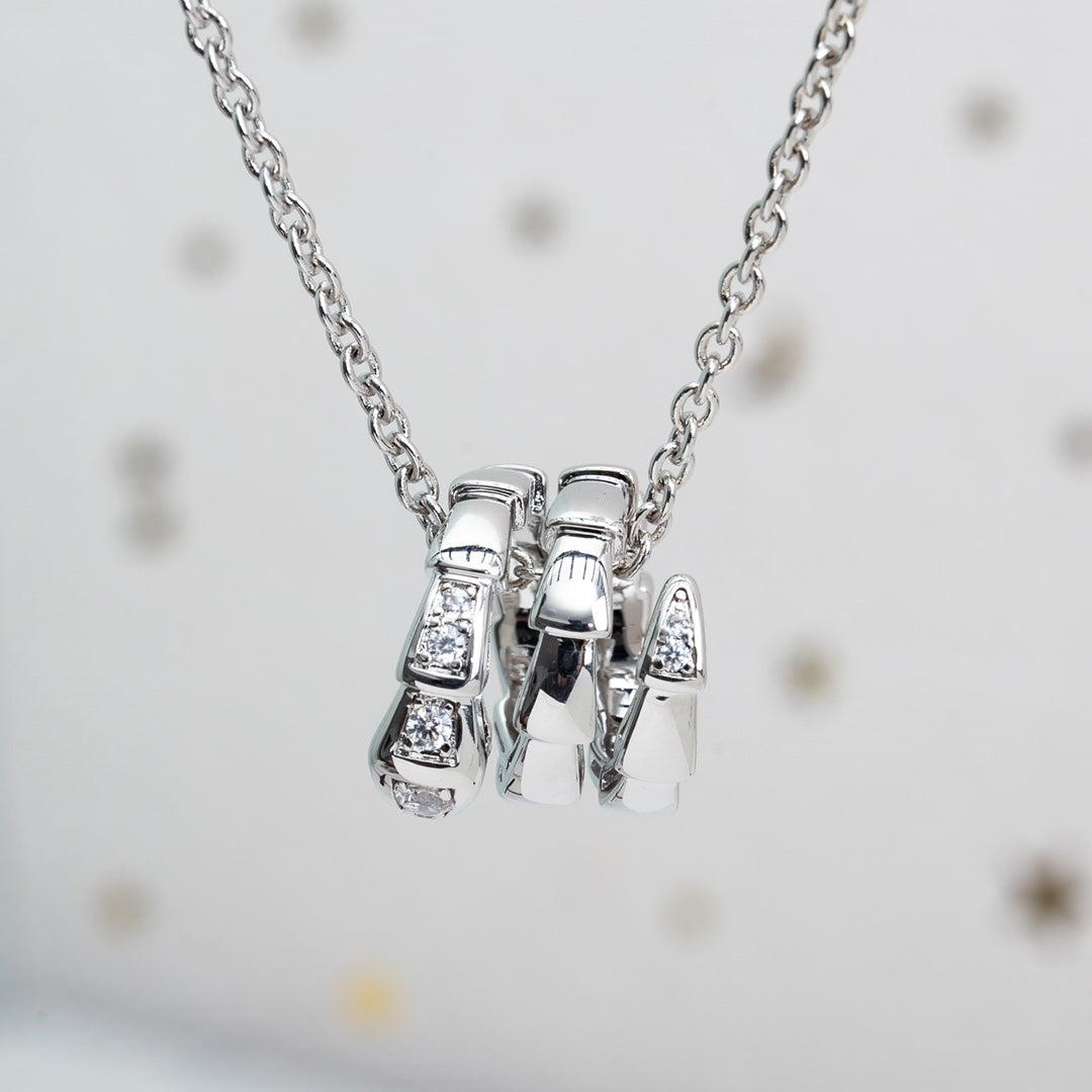 [Glow Jewelry]SERPENTI SILVER NECKLACE DIAMOND