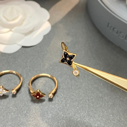 [Glow Jewelry]STAR 1 DIAMOND OPEN RING