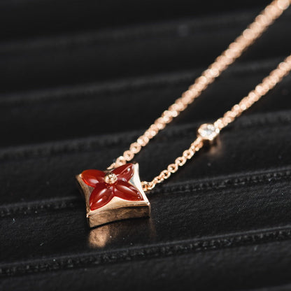 ¡®Glow Jewelry¡¯STAR NECKLACE PINK GOLD 1 DIAMOND